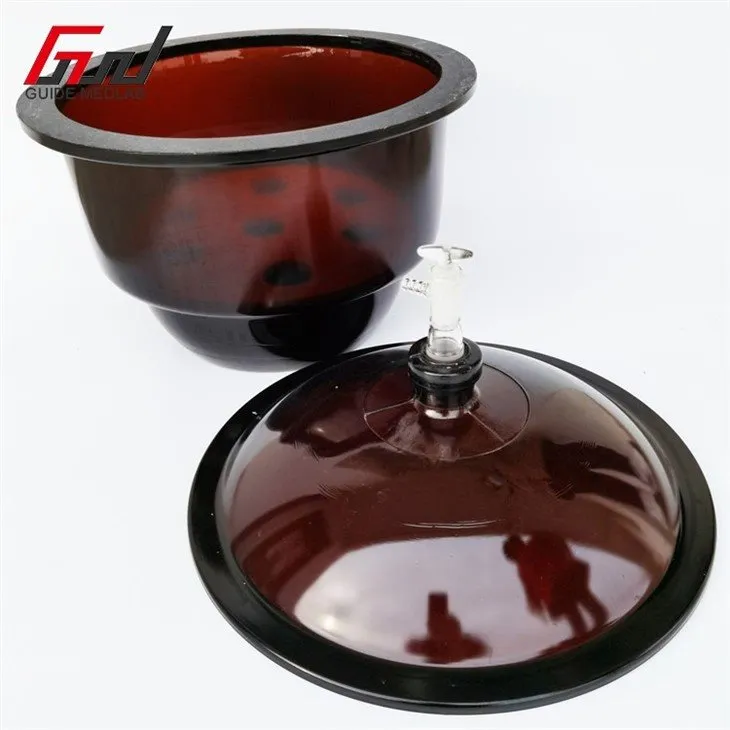 2 lab glass vacuum desiccator